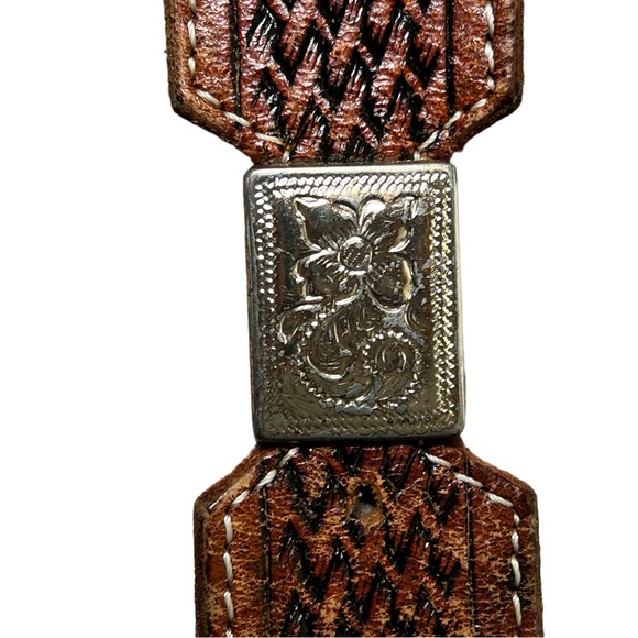 Nocona Texas Buckle Brown Leather Belt - Picture 7 of 7